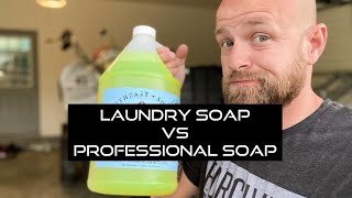 Laundry Soap vs Professional Soap (surfactant) | Power Washing | Pressure Washing screenshot 2