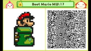 Pushmo: Boot Mario Custom Level 17 QR Code