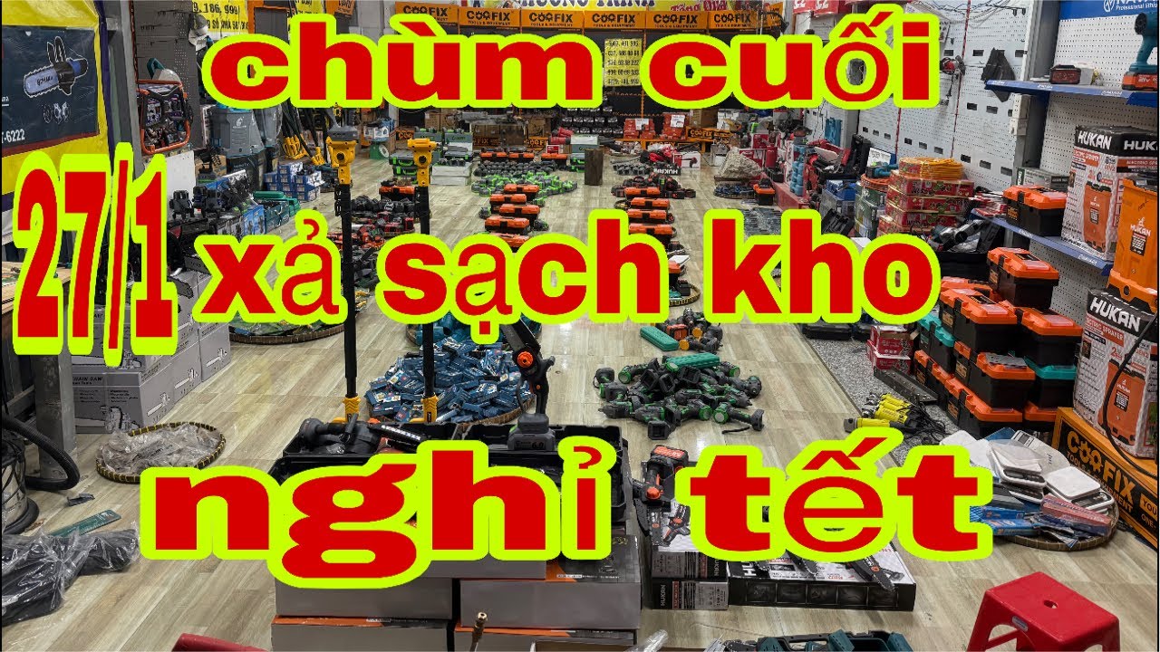 🔴🔴🔴🔴🔴 sale hàng tồn trực tiếp máy hàn máy cắt sắt mài bin khoan bin bulong cưa bin máy cưa xăng