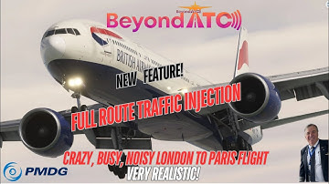 Real AAL 777 Captain (RET.) demonstrates an incredibly busy "Beyond ATC" flight with a new feature.