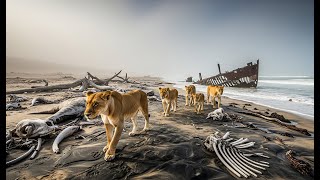 видео: Пустынные львы: Выживая на Берегу скелетов.National Geographic Wild HD картинка: Пустынные львы: Выживая на Берегу скелетов.National Geographic Wild HD