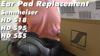 Ear Pad replacement on Sennheiser HD 518 (also HD 595, HD 555)
