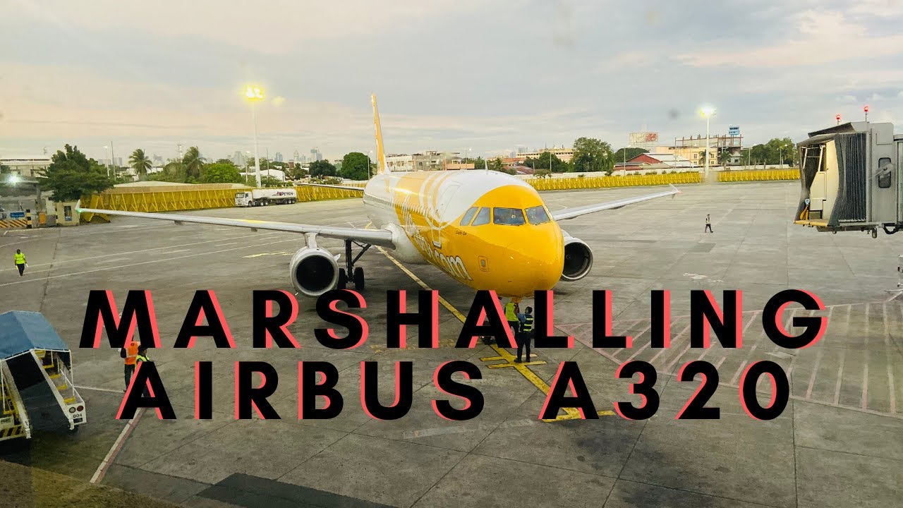AIRBUS A320 SCOOT AIR MARSHALLING AND GROUND OPERATION NAIA