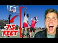 1v1 Basketball vs 7'5 GIANT! (He’s BACK!)