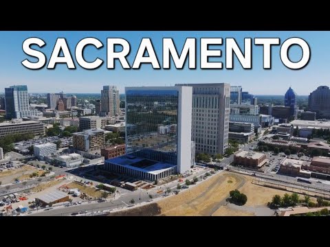 Sacramento, City in California USA, Cinematic drone footage of California, Sacramento drone tour