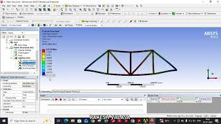 Static structural analysis - TRUSS Member - ANSYS WORKBENCH