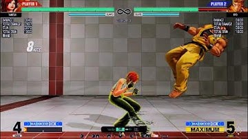 Vanessa EX Backwards Puncher Version Anywhere Juggle Safe Jump Setup #KOFXV #KOF15