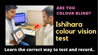 Colour Vision II Test for Colour Blindness II Ishihara Colour Vision test