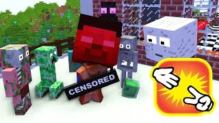 Monster School : Rock Paper Scissors Challenge - Minecraft Animation