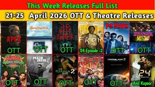 This Week (21-25 April 2026) OTT Release Movies | The Kerala Story 2 OTT | 24 April Movie Release