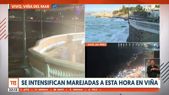En Vivo: Alerta de marejadas anormales y se intensifican en Viña del Mar