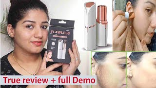 flawless facial hair trimmer/ full demo /side effects or not / how to use / works or waste of money