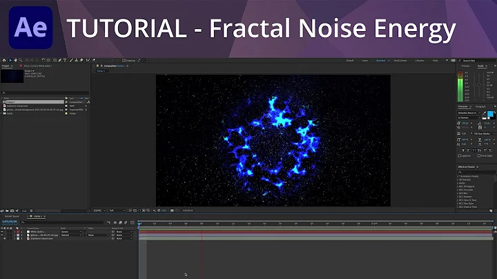 After Effects Tutorial - Fractal Noise Energy