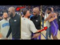 Steph Curry Embracing LeBron James &amp; Bronny James After Warriors Loss vs. Los Angeles Lakers!