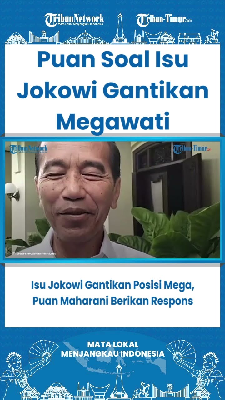 SHORT Isu Jokowi Gantikan Posisi Mega, Puan Maharani Berikan Respons