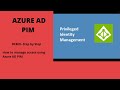 How to manage access using PIM demo. Enable JIT access and how to enable access request approval.