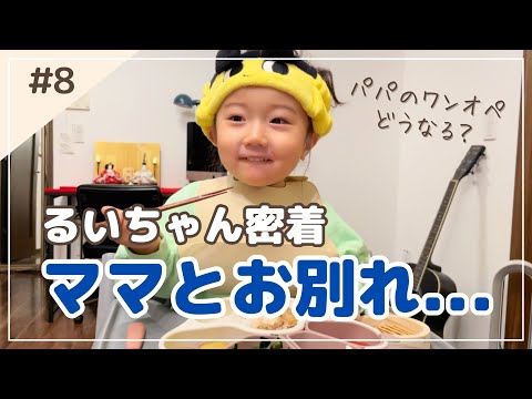 ヒノエとつくねママです。バランスヨーキちゃん Farewell to Mom] A look at two days with a two-year-old