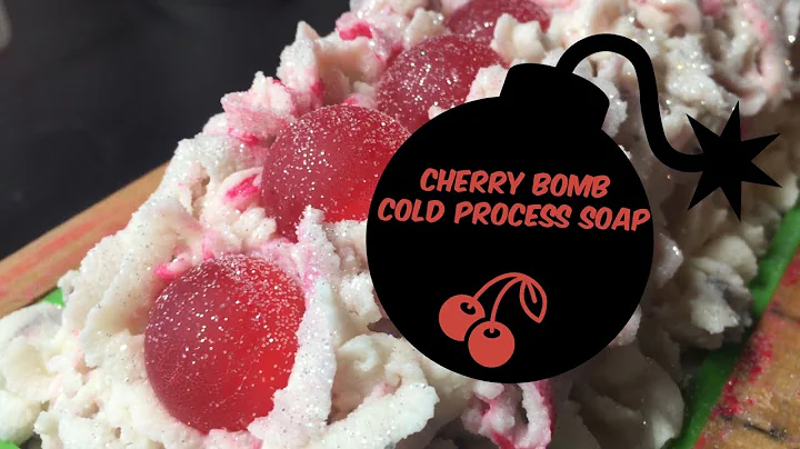 Making Cherry Bomb Cold Process Soap