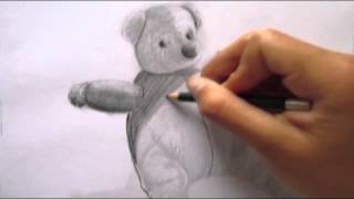 Como dibujar un oso 3D a lápiz