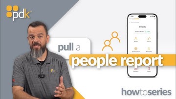 How to Pull a People Report in PDK.io