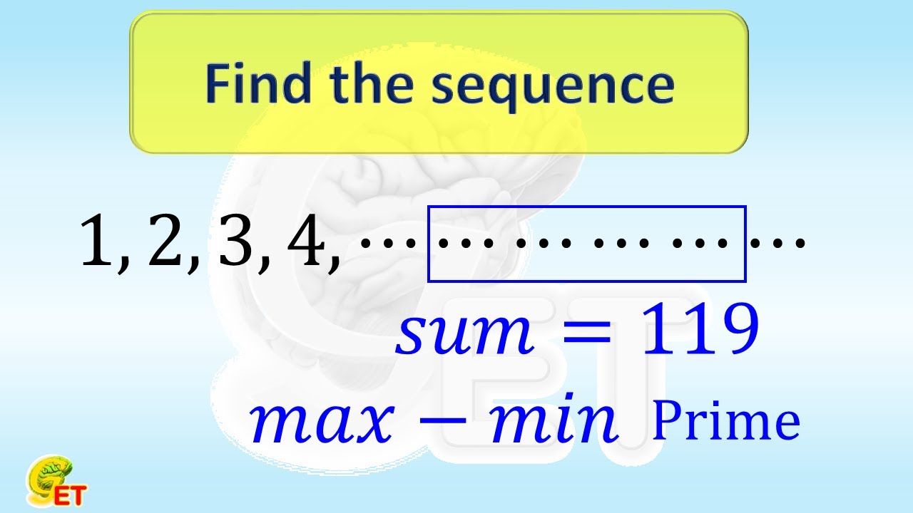 Find the sequence.【Fun Math, 6th grade – 19】 - YouTube