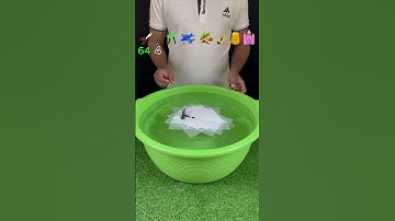 TRY TO GUESS HOW MANY TISSUE PAPER IT TOOKS!  #experiment #asmr #tissuepaper #satisfying #water