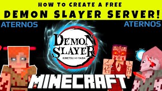 Create A Free Demon Slayer Server For Minecraft - Aternos screenshot 3
