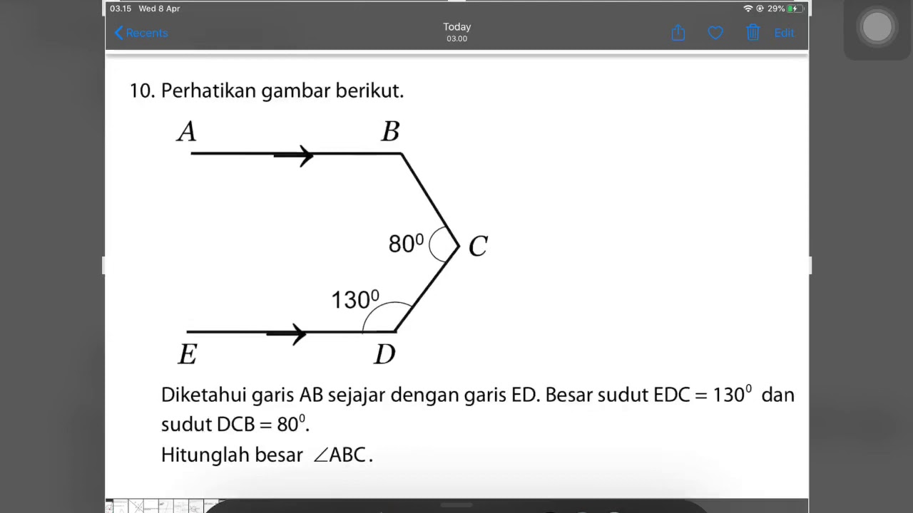 PEMBAHASAN SOAL HUBUNGAN ANTAR SUDUT  2 YouTube