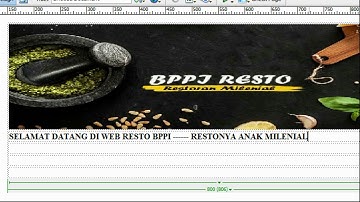 Totorial Asep DY (web restoran) Part.1