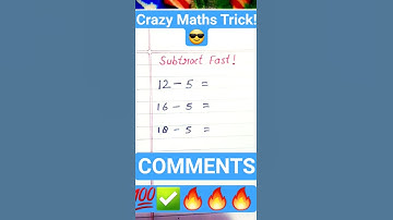 Easy Math Tricks Never Thought in School 😊 #maths #mathstricks #subtraction