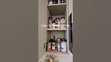 decluttering & organizing the spice cabinet! #decluttering #organization kitchen organization!