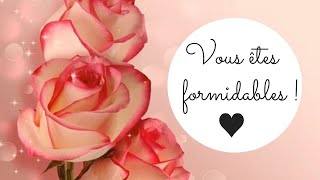 SOLIDARITÉ : Vous êtes formidables ! MERCI♥
#solidarité #merci #formidable
Jai une communauté formidable, merci à toi den faire partie... ♥
Si tu veux me soutenir sans dépenser un centime, viens sur utip !
En visionnant quelques secondes de pub, tu moffres la possibilité de gagner de quoi continuer à te régaler de mes vidéos. Alors merci à toi ♥
https://utip.io/claricreas
ABONNE-TOI A LA CHAÎNE ET SONNE LA CLOCHE SI TU VEUX ÊTRE PRÉVENU DE CHAQUE NOUVEAU CONTENU https://www.youtube.com/channel/UCtEU...
Si tu as aimé la vidéo nhésite pas à lâcher un GROS POUCE BLEU et à COMMENTER juste en bas !
* - * - * - * - * - * - * - * - *
Clari dans tous ses états cest aussi :
Une boutique en ligne : https://claricreas.fr/index.php
Une page FaceBook : https://www.facebook.com/clari.creas/
Un blog : http://blog.claricreas.fr/
Un groupe facebook :
https://www.facebook.com/groups/56188...
* - * - * - * - * - * - * - * - * - * - * - *
Vous pourrez retrouver la plupart des produits que jutilise en scrap, polymère et résine sur les boutiques partenaires :
https://resinpro.fr/
https://www.elycla-in-wonderland.com/
http://www.horizon-creatif.com/ SOLIDARITÉ : Vous êtes formidables ! MERCI♥