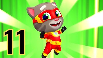 Talking Tom Hero Dash Gameplay - Part 11 - Super Tom iOS, Android game