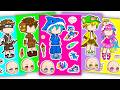 💘Paper DIY💘 Cute Brainrot Squad X Gacha Sticker Book #doll #paperdiy #gachalife #asmr