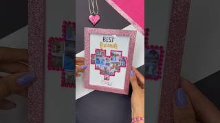 DIY Best Friend Photo Frame 💓📸 #shorts #craft #bff #diy #tutorial #artist #gift #bestfriend #art