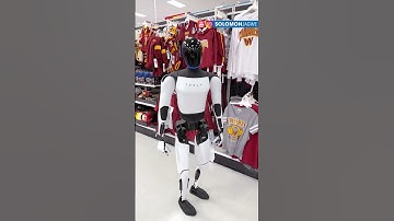 TESLA ROBOT Shopping for Football Jersey MOCAP Test | NOT Real | Simulon & Blender Realistic Render