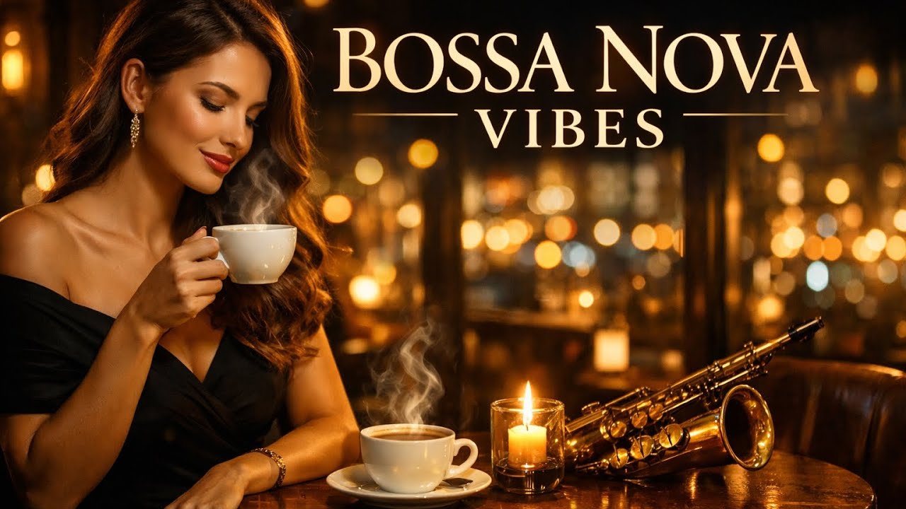 Midnight Bossa Nova Jazz 🌙 Smooth Coffee Shop Music