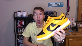 BEST DUNK UNDER $200!! Nike Dunk Low Goldenrod Unboxing and Review!!