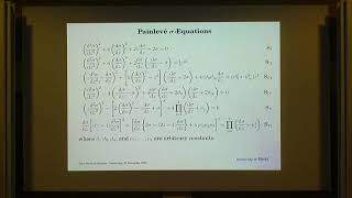 CAT | Prof. Peter Clarkson | Symmetric Orthogonal Polynomials