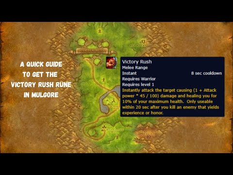 Season of Discovery: Mulgore Warrior Victory Rush Rune Guide