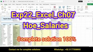 Excel Chapter 7 Hands-On Exercise - Home Protection Inc. (PC Mac) | Exp22_Excel_Ch07_Hoe_Salaries
