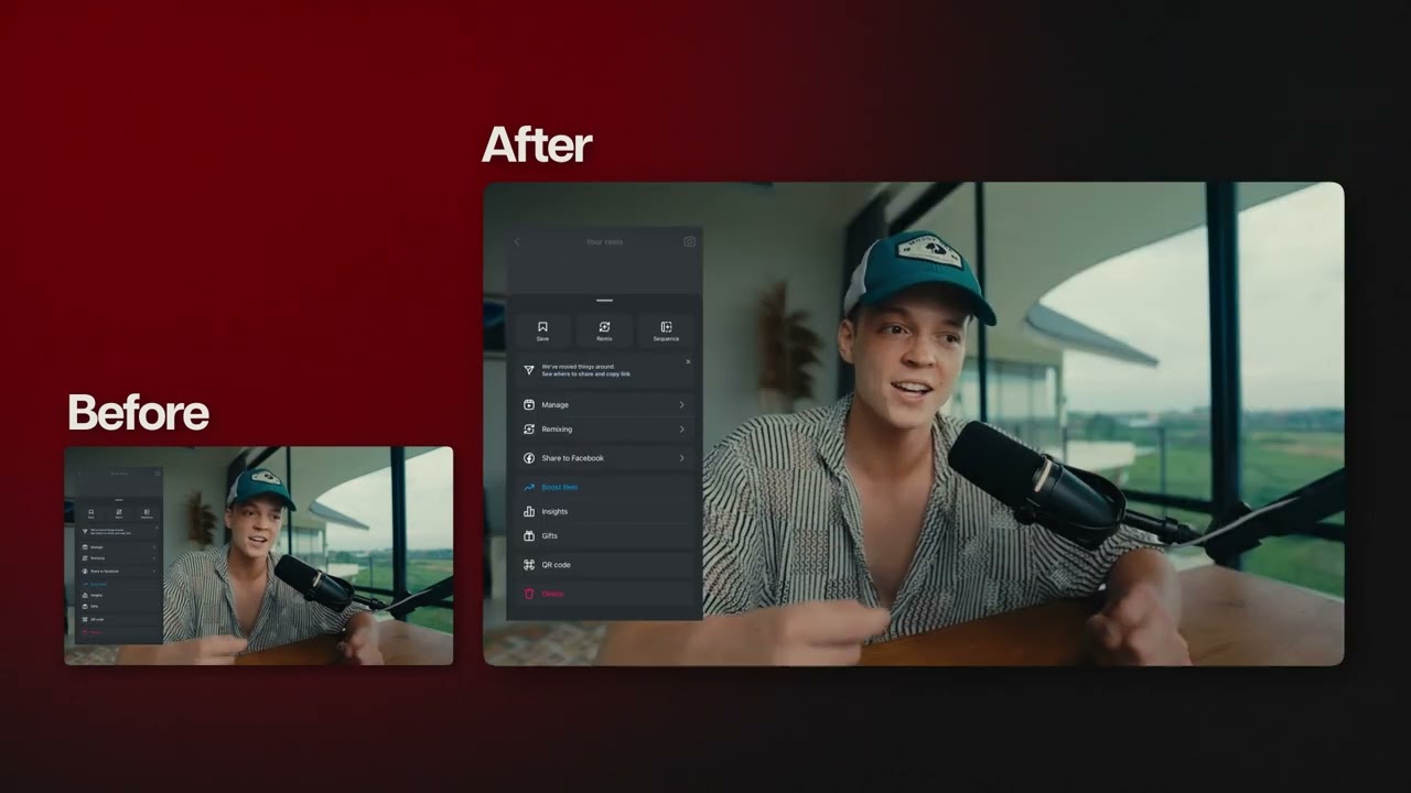 Talking head Video editing Style - Example (Before & After)