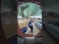 Crazy tornado blows guy away. #funny