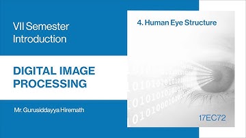 17EC72 | M1 | Part 5|  Image Formation in the eye and Brightness adaptation and Discrimination