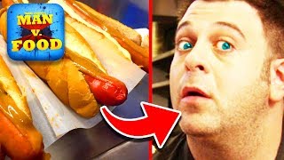 Top 10 Times Adam Richman Demolishes Food on Man v Food