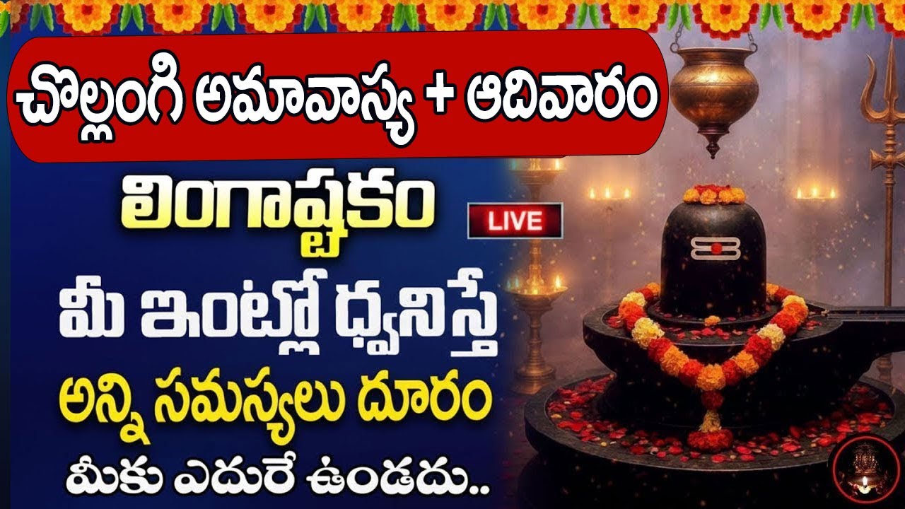 Live : చొల్లంగి అమావాస్య + ఆదివారం పరమశివుడి నామాలు మీ ఇంట్లో ధ్వనిస్తే అష్టకష్టాలు తొలిగి @MK tv‬