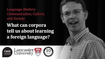 What can corpora tell us about learning a foreign language? Presented by Vaclav Brezina