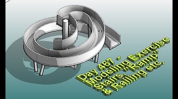 Everyday Revit (Day 467) - Modeling Exercise - Stairs, "Ramp" & Railing