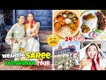Vlog - Wore SAREE for 24 Hours - KANYAKUMARI Tourist Place &amp; FOOD - মায়ের সাথে Tamil Nadu Tour কেমন