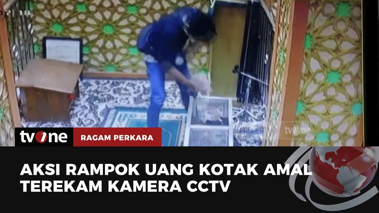 Pelaku Pencurian Kotak Amal Terekam CCTV | Ragam Perkara tvOne